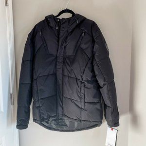 NWT HFX Black Coat W0Z0523 - Large